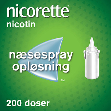 Lænestol træthed Pine Nicorette Næsespray til effektivt rygestop - 500 mikg/dosis 200 doser