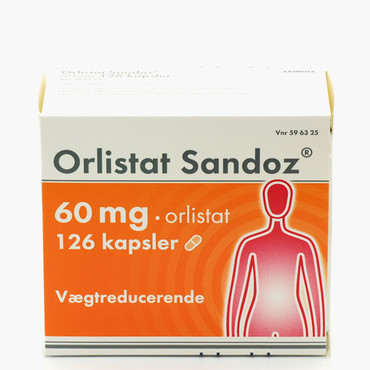 Orlistat 60 mg 126 kapsler. håndkøbslægemiddel