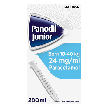 jern dygtige Med vilje Panodil Junior Mikstur mod smerter og feber 24 mg/ml - 200 ml