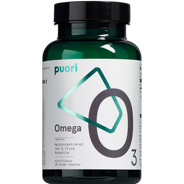 Puori O3 Omega 3 Kapsler Med Koncentreret Ren Fiskeolie