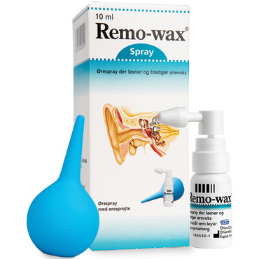 Remo-wax Ørespray med Øresprøjte