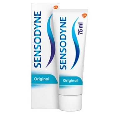 Skinne Ru Indsprøjtning Sensodyne Original, tandpasta mod isninger i tænderne