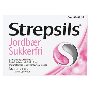 Strepsils Jordbær Sukkerfri