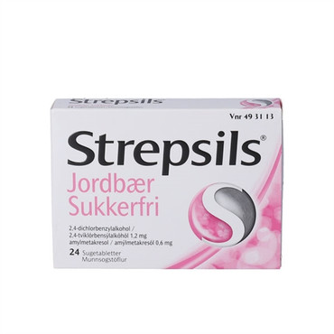 Strepsils Jordbær Sukkerfri
