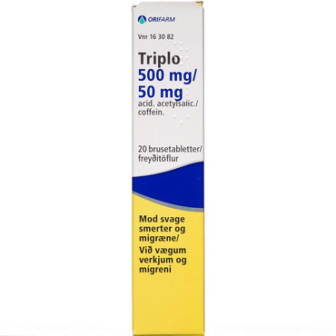 Triplo Brusetabletter 500 + 50 mg