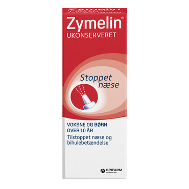 Ja Gurgle Mange Zymelin ukonserveret næsespray mod forkølelse 1 mg/ml 10 ml